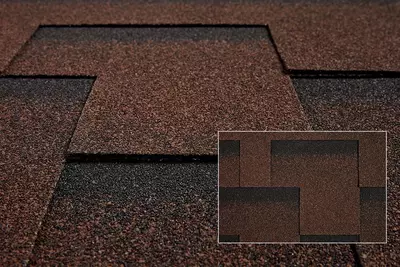 Битумная черепица KATEPAL ROCKY Barkwood brown спелый каштан Гибкая черепица андулин