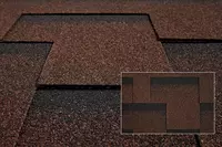   Битумная черепица KATEPAL ROCKY Barkwood brown спелый каштан Гибкая черепица андулин