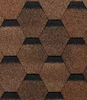 Гибкая черепица Docke PIE EURASIA/ ШЕСТИГРАННИК/ Светло-коричневый андулин Гипкий черепица andulin мягкая кровля Гибкая черепица