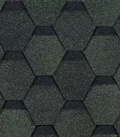  Гибкая черепица Docke PIE EURASIA/ ШЕСТИГРАННИК/ Зеленый Гипкий черепица andulin мягкая кровля Гибкая черепица - 