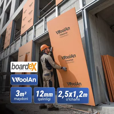 WoolAn Glass-Mat фасадная плита – аналог Boardex