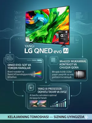   Телевизор | LG 65QNED70A6A | QNED AI 4K