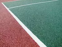 Укладка бесшовного резинового покрытия