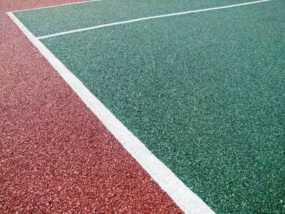 Укладка бесшовного резинового покрытия