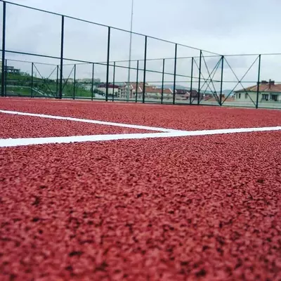  Укладка бесшовного резинового покрытия - 