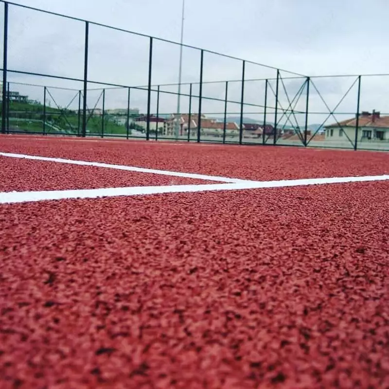  Укладка бесшовного резинового покрытия - 