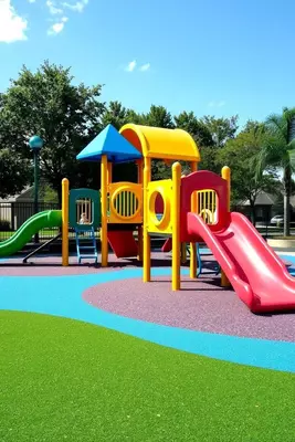 Бесшовное двухслойное резиновое покрытие с добавлением EPDM гранул