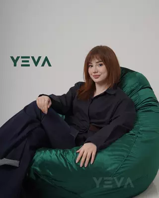 Rangli kreslo-qop (Zumrad)