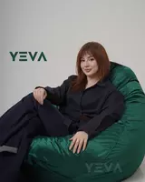 Rangli kreslo-qop (Zumrad)