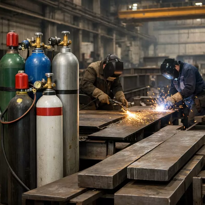 Metall konstruksiyalar sexlari uchun texnik gazlar