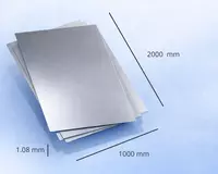 Sovuq prokatlangan po‘lat list 1.08*1000*2000