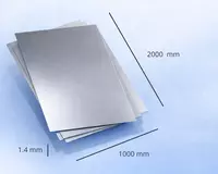 Sovuq prokatlangan po‘lat list 1.4*1000*2000
