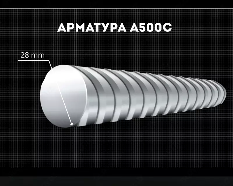 Арматура 28 мм A500C