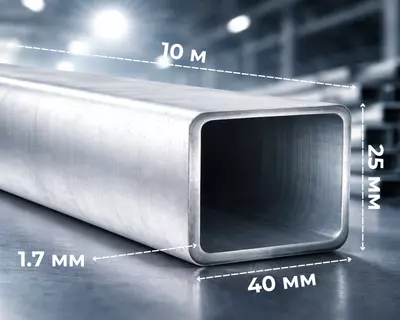 Профильная труба 40x25х1.7