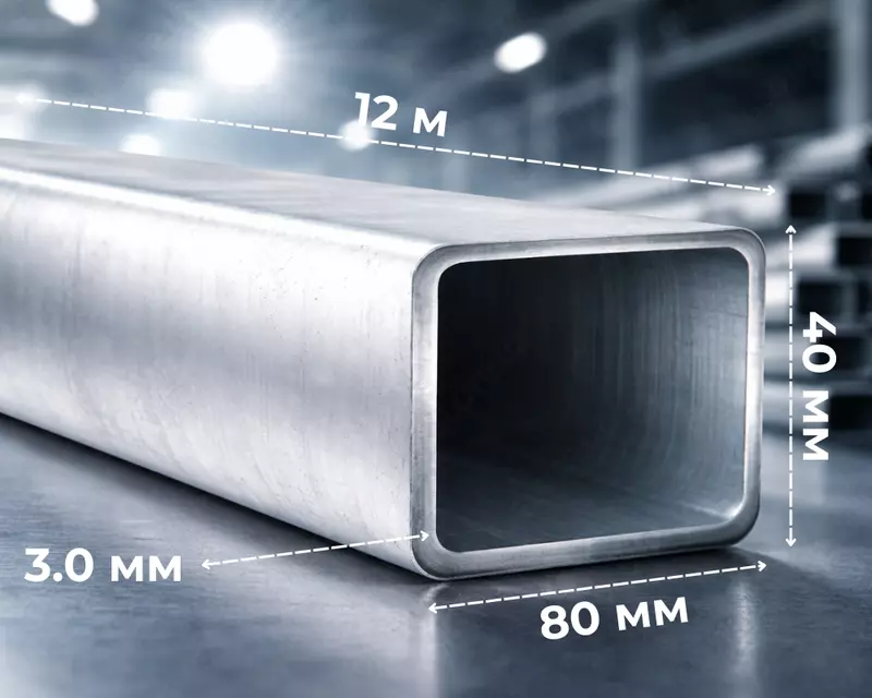 Профильная труба 80x40х3.0
