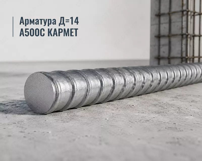 Арматура Д=14 A500C КАРМЕТ