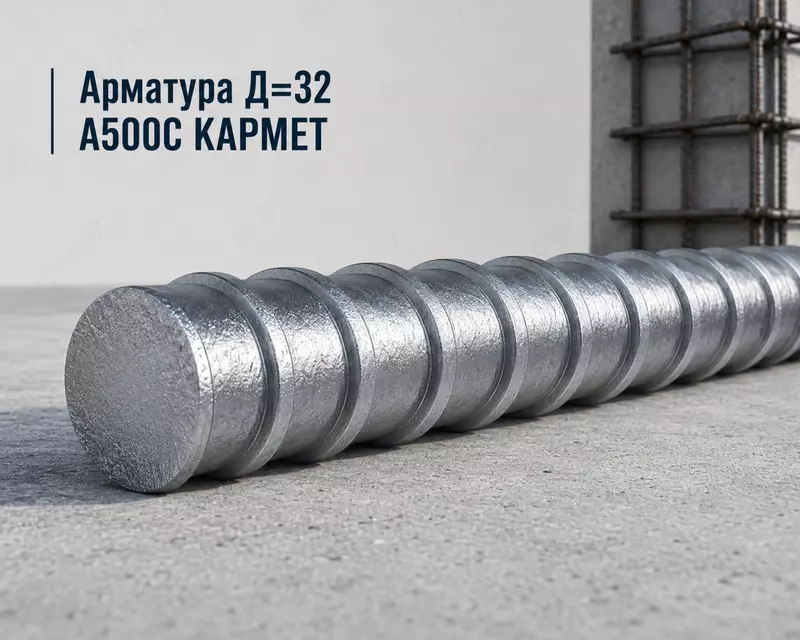 Арматура Д=32 A500C КАРМЕТ