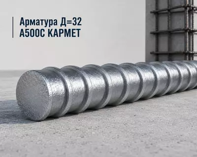 Арматура Д=32 A500C КАРМЕТ