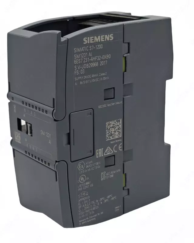 "Siemens" avtomatlashtirish tizimi (rele) 6ES7231-4HF32-0XB0 SIMATIC S7-1200, SM1231, 8 ta analog kirish