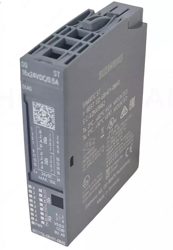 Система автоматизации (модуль дискретных входов) Siemens 6ES7132-6BH01-0BA0 DQ 16x24VDC/0.5 ST - купить в Узбекистане | Glotr.uz