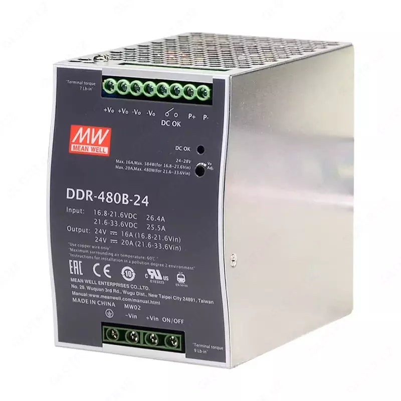  Sanoat DC/DC quvvat manbai Mean Well DDR-480B-24 - 