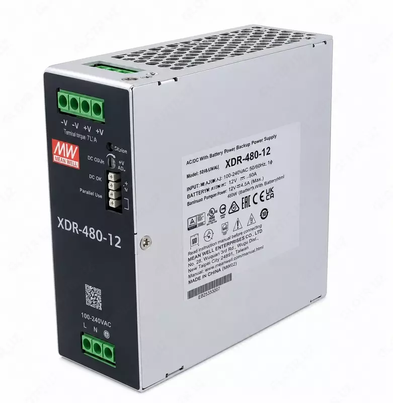 Промышленный AC/DC источник питания "Mean Well" XDR-480-12