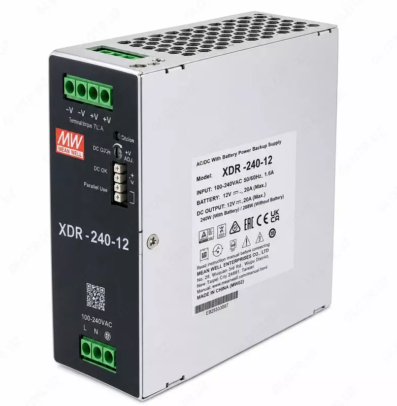 Промышленный AC/DC источник питания "Mean Well" XDR-240-12