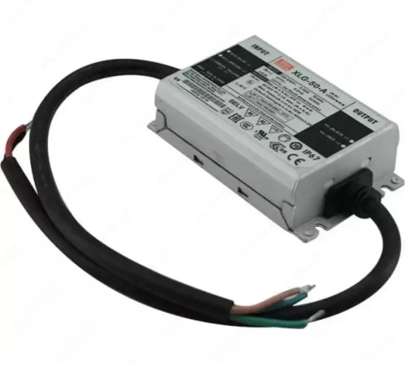 Doimiy quvvat rejimi va chiqish oqimini sozlash bilan "O'rtacha yaxshi" XLG-50-A 50 Vt AC/DC LED drayveri