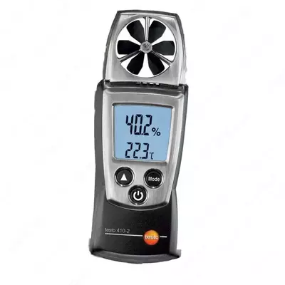 testo 410-2 — анемометр со встроенной крыльчаткой, сенсором влажности, сенсором температуры