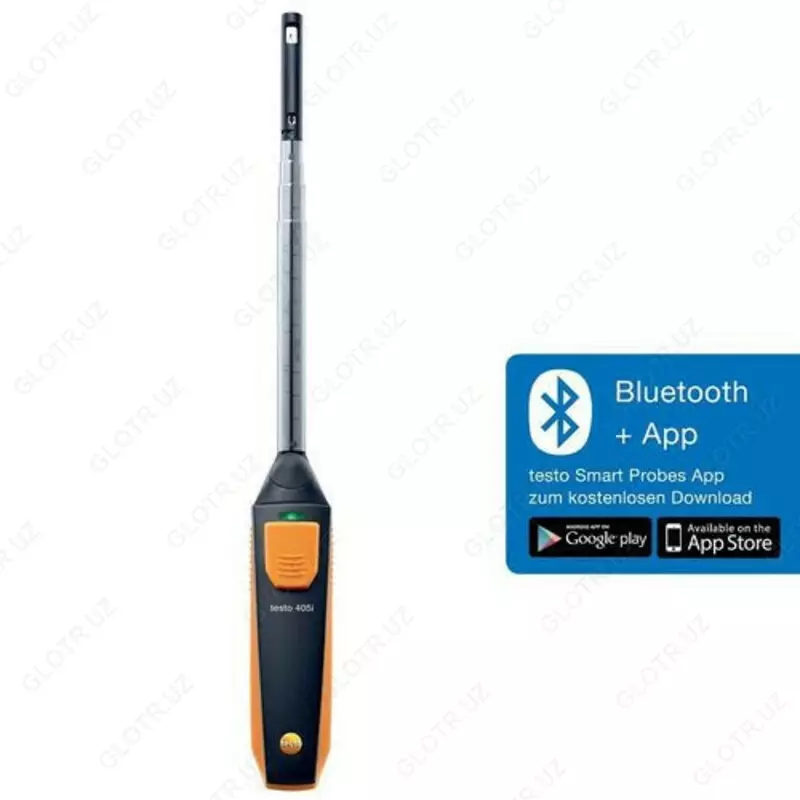 testo 405i – Smartfon/planshet orqali boshqariladigan Bluetooth funksiyali Smart Probe termoanemometri