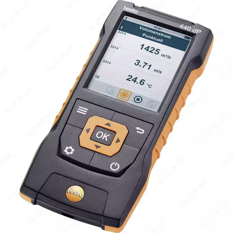 testo 440dp — прибор для измерения скорости воздуха и оценки качества воздуха в помещении со встроенным сенсором дифференциального давления