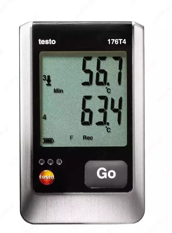 testo 176 T4 4х-канальный логгер данных температуры с разъемами для внешних зондов (т/п типа T, K и J)