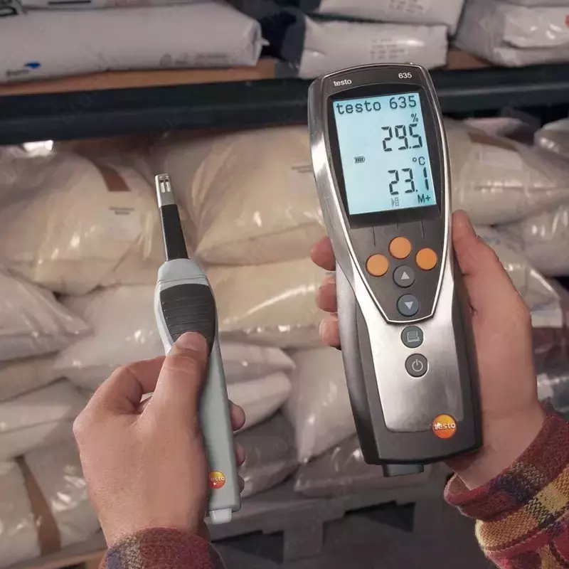 testo 635-2 namlik o'lchagichi, material namlik o'lchagichi