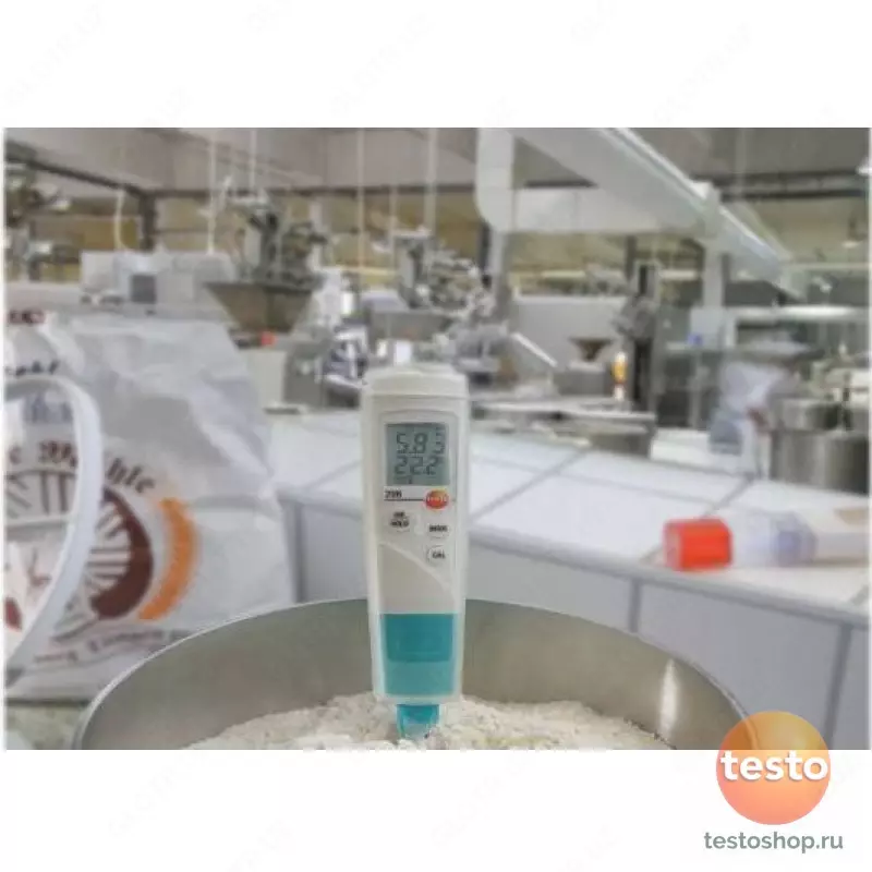 Testo 206-pH2 cho'ntak pH o'lchagich to'plami, korpus va bufer eritmalari bilan