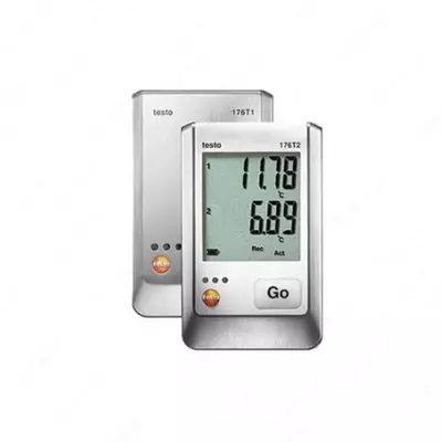 testo 176 H2 4х-канальный логгер данных температуры и влажности в металлическом корпусе с разъемами для внешних зондов