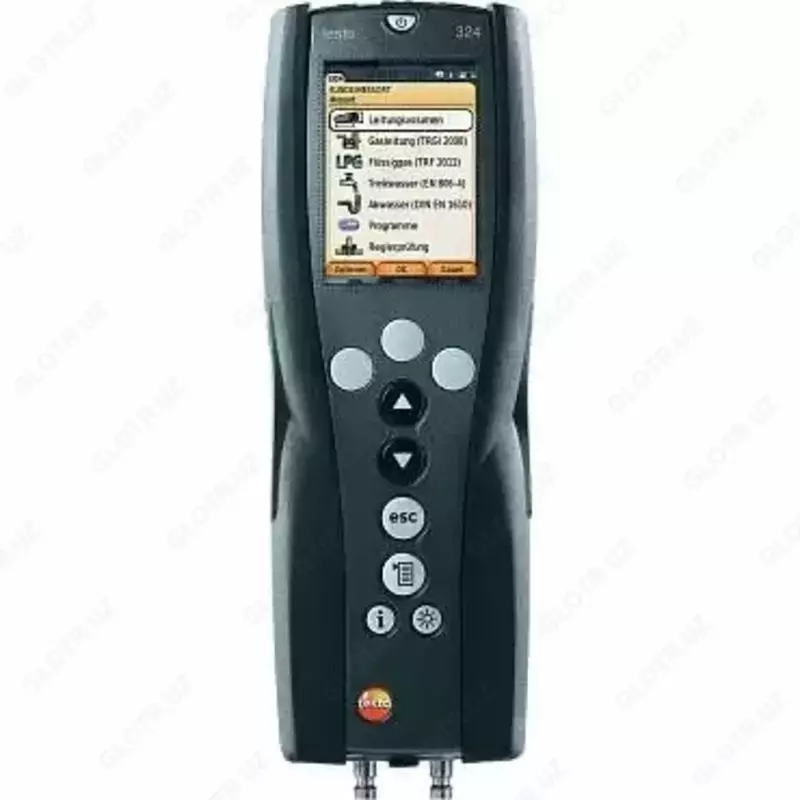 Testo 324 Professional Kit: Gaz va gidravlik quvurlarni sinovdan o'tkazish tizimi