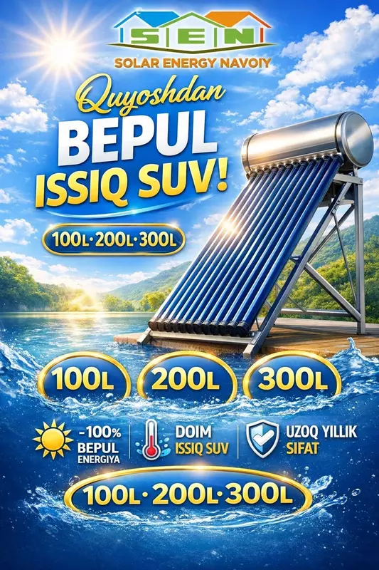 Quyosh suv isitgichlari