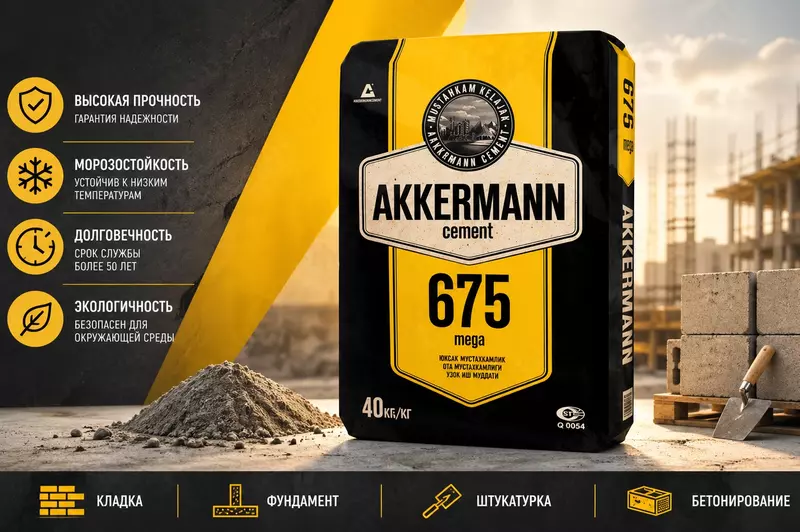 Цемент AKKERMANN 675 бесплатная доставка