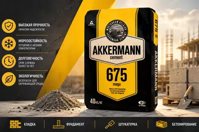 Цемент AKKERMANN CEMENT 675 (1 тонна) бесплатная доставка