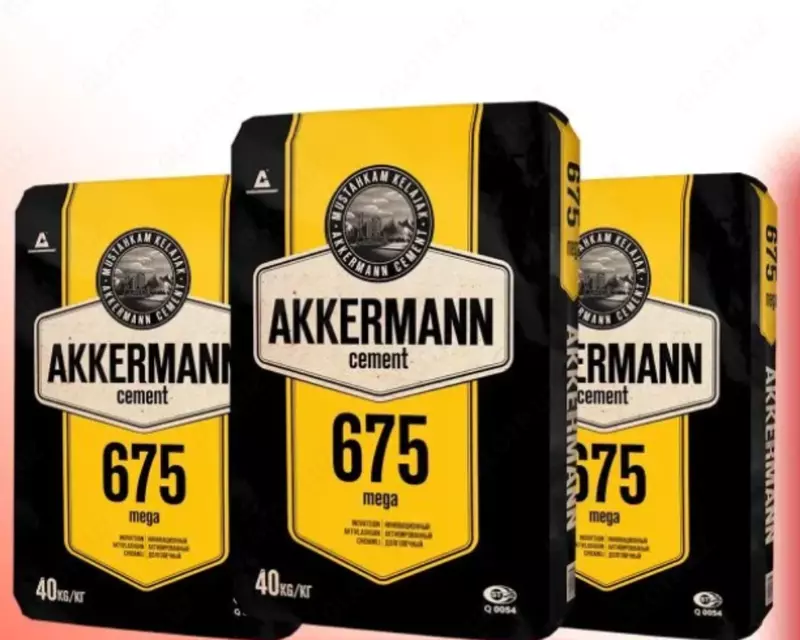  Цемент AKKERMANN CEMENT 675 (1 тонна) бесплатная доставка Только в розницу