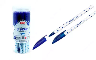 Шариковые ручки Monet 7Star 2BP002  синие  набор 30 шт  в коробке 1680 шт