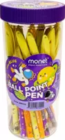 Sharikli ruchkalar Monet Space 2BP003  ko‘k rang  qadoqda 40 dona