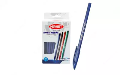 Шариковые ручки Monet Spectrum  синие  в упаковке 50 шт