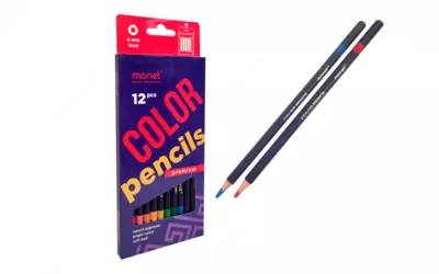 Monet Holographic Purple rangli qalamlari  12 rang  chizish va ijod uchun