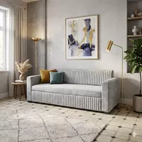  Диван для гостиной “Pianino” 111 (раскладной  бархат) Синий - Bella.Premium.Mebel
