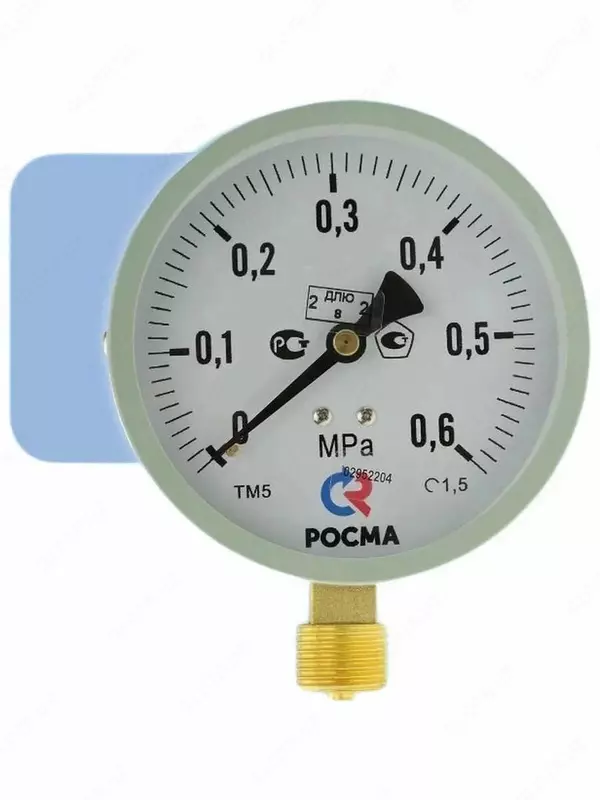   Манометр Росма ТМ-510 (0–0 06 MPa) G1/2  класс точности 1.5