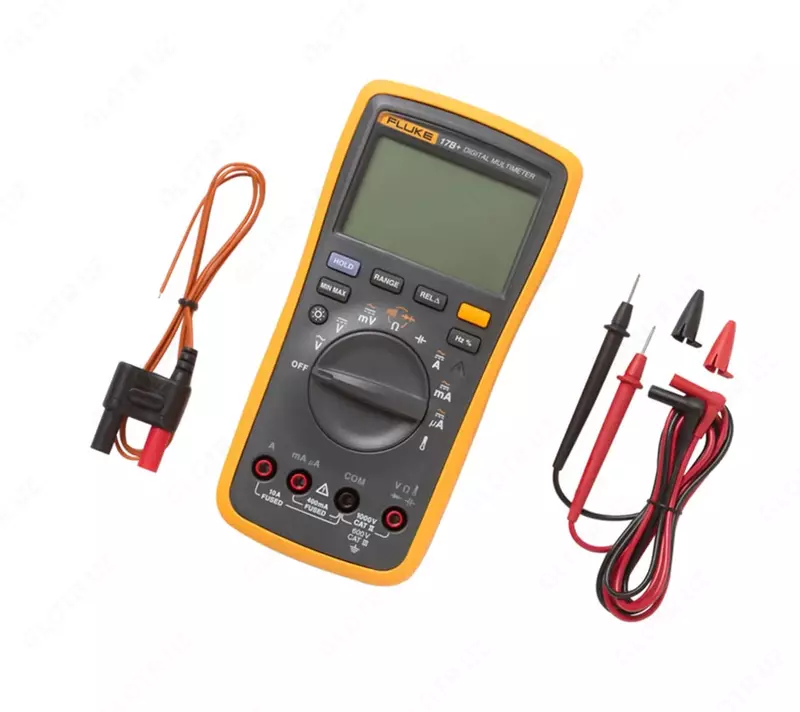   Fluke 17B+ raqamli multimetri professional kuchlanish  tok va harorat sinov qurilmasidir