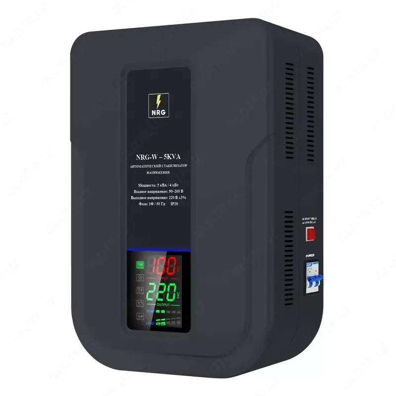 Стабилизатор напряжения NRG-W-5KVA настенный однофазный 5кВА