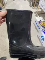 Сапоги резиновые ПВХ черные рабочие водонепроницаемые