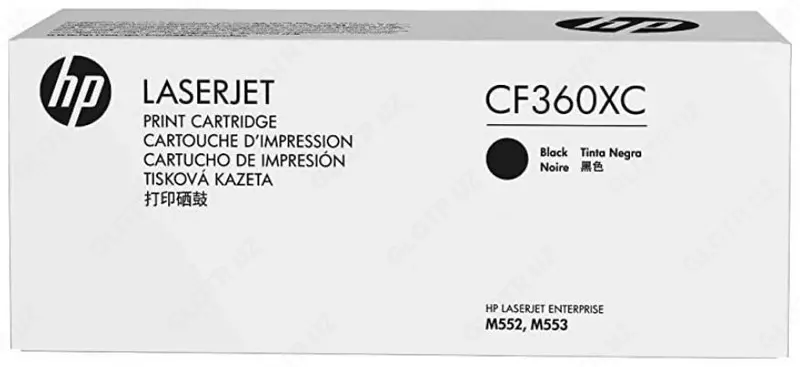 HP Color LaserJet Enterprise M552 / M553 / M577 asl nusxasi uchun HP CF360X / CF360XC qora kartrij